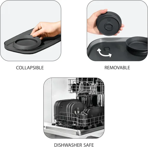 Miniatura 9 de Madesmart Dipware - Plato de comedor reutilizable, bandeja para servir aperitivos y aperitivos, sándwiches, humus, salsas, cuenco apilable y Salvia