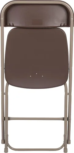 Miniatura 15 de Flash Furniture Hercules Series - Silla plegable de plástico, color marrón, paquete de 4, capacidad de peso de 650 libras, cómoda silla