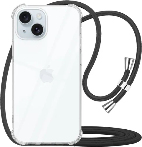 Miniatura 21 de para Google Pixel 6a Funda con Correa Ajustable para Cuello, Hombro y Cruzada Transparente Funda Móvil Duradera, Suave y delgada de Ajuste Perfecto