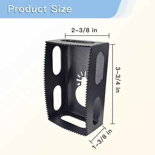 Miniatura 5 de 1 pieza de cortador de ranura rectangular mejorado, compatible con herramientas multifuncionales oscilantes Dewalt 20V y Milwaukee M18, cortador