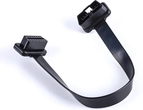 Miniatura 6 de Cable de diagnóstico de extensión de cinta OBD 2 OBD ii de perfil bajo macho a hembra 16 pines completamente conectado para lector de código