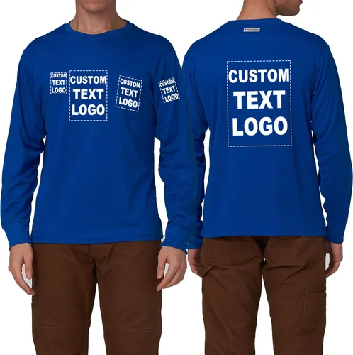Miniatura 24 de A-SAFETY Playera de manga larga de seguridad de alta visibilidad, personalizable con logotipo (XS-6XL)