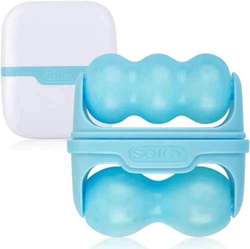 Fronnor Rodillo de hielo para rostro, ojos, enfriamiento para tensar la tez iluminada, herramienta calmante para el cuidado de la piel, masajeador