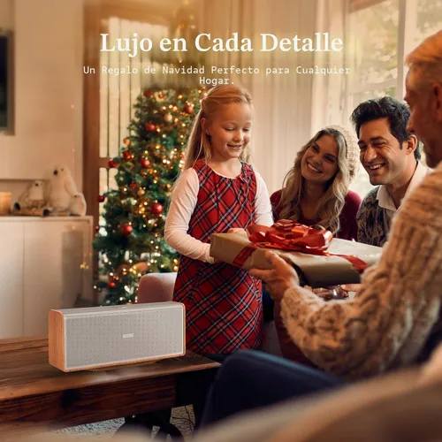 Miniatura 9 de DOSS SoundBox Ultra - Altavoz Bluetooth con audio de 2.1 canales, sonido superior de 80 W con graves profundos, dos tecnologías DSP, tiempo de Dorado