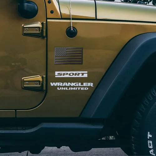 Miniatura 6 de Paquete de 2 insignias de guardabarros con bandera estadounidense 3D de Estados Unidos para automóvil, camión, SUV, calcomanía de bandera de Estados