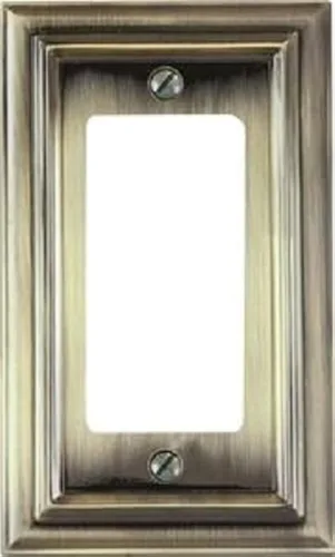 Miniatura 24 de Amerelle 94BW Continental - Placa de pared, 1 en blanco, metal fundido, blanco, 1 paquete