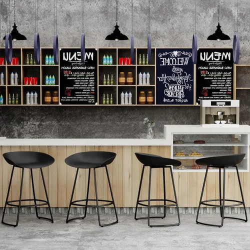 Miniatura 5 de Andeworld Juego de 4 taburetes giratorios modernos de 30 pulgadas de altura de barra, taburetes de bar de metal para cocina, isla de desayuno