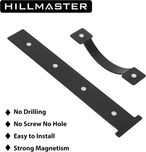 Miniatura 4 de HILLMASTER Accesorios decorativos magnéticos para puerta de garaje, 6 piezas de imanes rectangulares para puerta de garaje, acentos para puerta