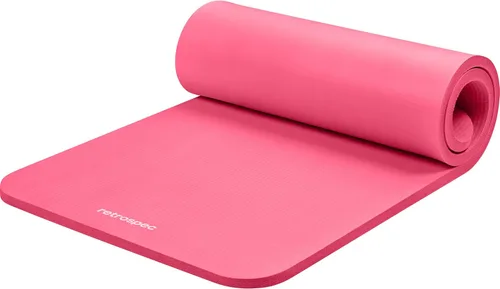Miniatura 19 de Retrospec Solana - Tapete de yoga de 1 pulgada de grosor con correa de nailon, unisex, antideslizante, para yoga, pilates, estiramiento, ejercicios