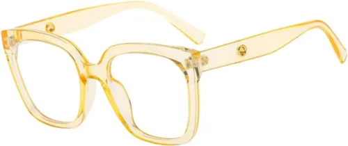 Miniatura 7 de Shiratori Lentes de bloqueo de luz azul, rectangular, elegante, aspecto preppy, marco multicolor para mujeres y hombres