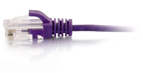 Miniatura 96 de C2G/Cables to Go 27872 Cable de red Ethernet cruzado Cat6 sin blindaje (UTP) sin enganche, amarillo (2,13 metros/7 pies)