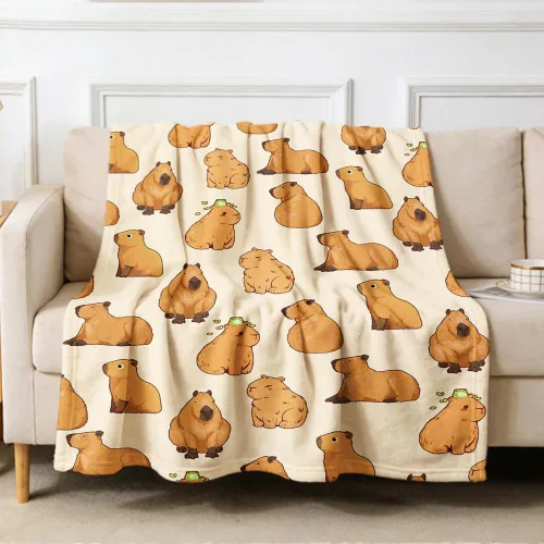 Miniatura 15 de Manta de gatos para amantes de los gatos - 40x50 pulgadas, mantas de franela suaves con patrón de gatos lindos, acogedoras, para gatos de raza