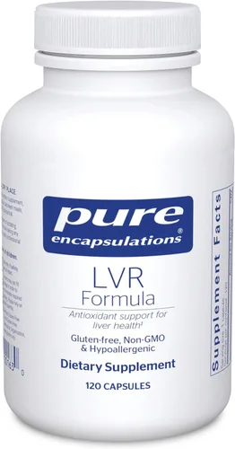 Miniatura 8 de Pure Encapsulations Fórmula LVR Suplemento hipoalergénico con soporte antioxidante para la salud de las células hepáticas* 60 cápsulas