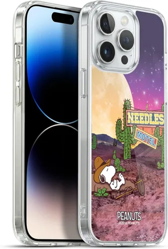 Miniatura 158 de Head Case Designs Funda de gel con licencia oficial de Peanuts Nebula Cactus Needles Snoopy Space Cowboy [protección de grado militar] compatible