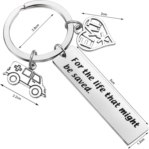 Miniatura 2 de Picalela EMT Gift EMT Llavero EMT Regalo de Graduación de Emergencia Médica Técnico Regalo Paramédico Regalo Ambulancia Joyería Para La Vida Que