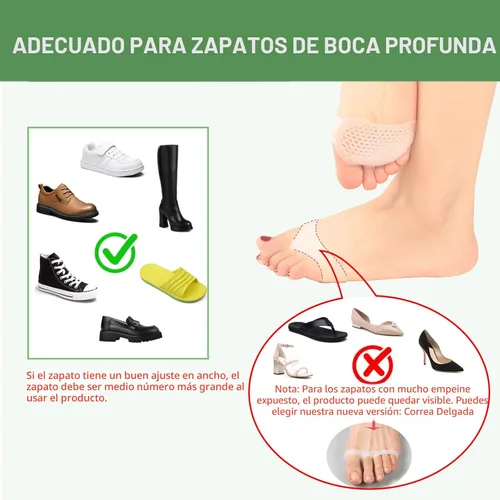 Miniatura 7 de Hoogoo Almohadillas para Dedos de los Pies, Almohadillas Metatarsianas, Almohadillas para la Bola del Pie, Alivio del Dolor de Callos y Juanetes