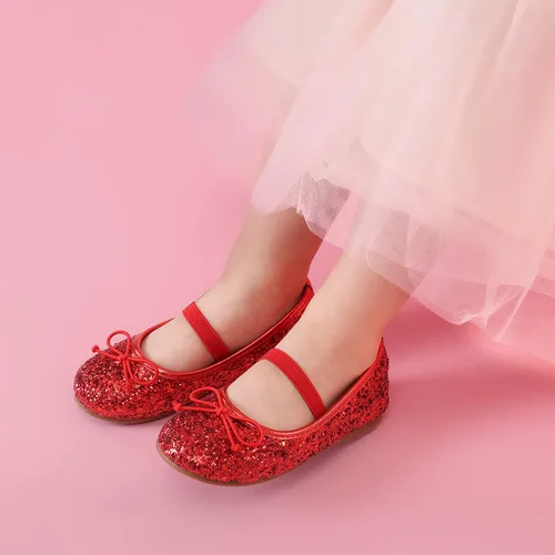 Miniatura 2 de DREAM PAIRS Zapatos de vestir para niñas pequeñas, zapatos de ballet para fiesta, boda, niña de las flores