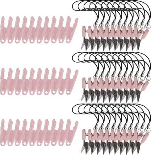 Miniatura 32 de JubileeYarn Itty Bitty Snippy - Tijeras de llavero portátiles compatibles con la TSA, color blanco, 1 par