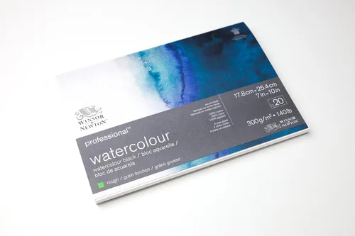 Miniatura 3 de Winsor & Newton Bloque de papel de acuarela profesional, 9" x 12", prensado en frío