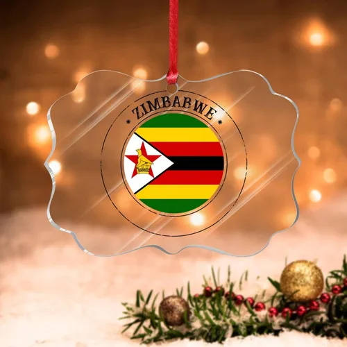 Miniatura 17 de Adorno de árbol de Navidad de Bahamas, bandera de las Bahamas, adornos acrílicos para decoraciones de Navidad, bandera nacional, recuerdo del país