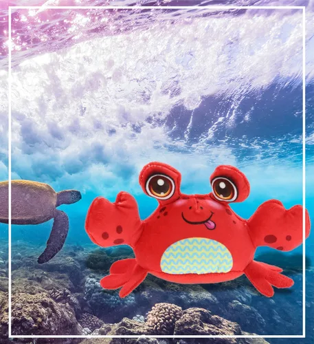 Miniatura 8 de DolliBu Juguete de peluche de cangrejo, para niños y adultos, juguete de peluche de cangrejo abrazable, lindos animales de peluche para niñas