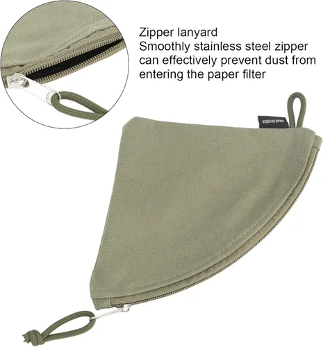 Miniatura 3 de Atyhao Soporte para filtro de café, bolsa de filtro de café en cono para viajes, picnic, campamento, senderismo, compatible con cafetera, 1 unidad