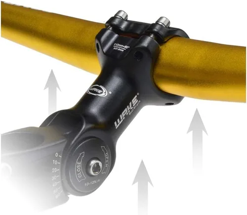 Miniatura 6 de CYSKY Vástago de bicicleta ajustable 31.8 25.4 3.543 in/4.331 in/5.118 in 0-60 grados ajustable MTB vástago de bicicleta elevador para bicicleta