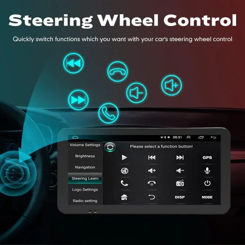 Miniatura 7 de Para Jeep Renegade 2015-2023 Car CarPlay Android Navegación Automática Estéreo GPS Radio Reverse Cámara Pantalla 10.33 "QLED Pantalla Táctil