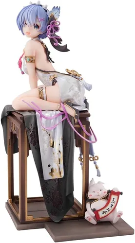 Miniatura 10 de LUNK Figura Emilia Figura de acción de anime Exquisita estatua de PVC, modelo coleccionable de escritorio, adornos de escritorio, regalo