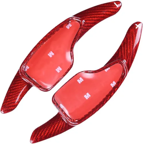 Miniatura 6 de Extensión de palanca de cambios de palanca de cambios en el volante, paleta de cambios roja para Chevrolet Camaro LS, para Camaro LT1, LT