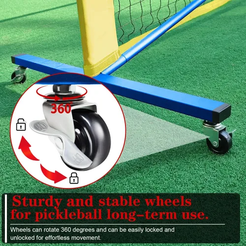 Miniatura 2 de Portable Pickleball Net Set, 22FT Regularion Size Pickle Ball Net with Paddles Set, Outdoor Pickleballs and Carry Bag, Easy Setup for Indoor, Azul