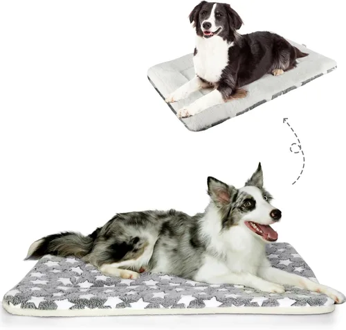 Miniatura 20 de Mora Pets Cama para perros ultra suave con bonito estampado de estrellas, lavable para perros grandes, medianos y pequeños, reversible, forro polar