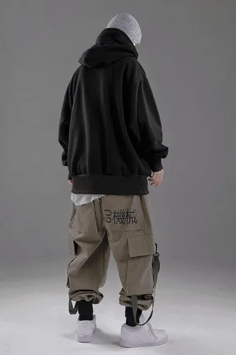 Miniatura 6 de Niepce Inc Streetwear - Sudadera con capucha pesada de gran tamaño con polaina para el cuello