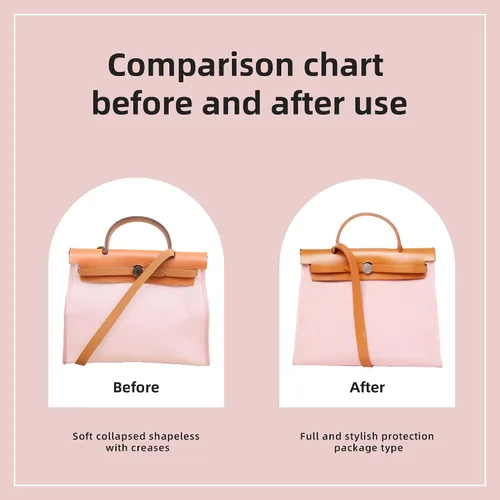 Miniatura 4 de DGAZ Organizador de bolso de seda para bolsas de Hermes Herbag 313950, organizador de bolsos y bolsas de lujo, inserto de bolsa Simplicity