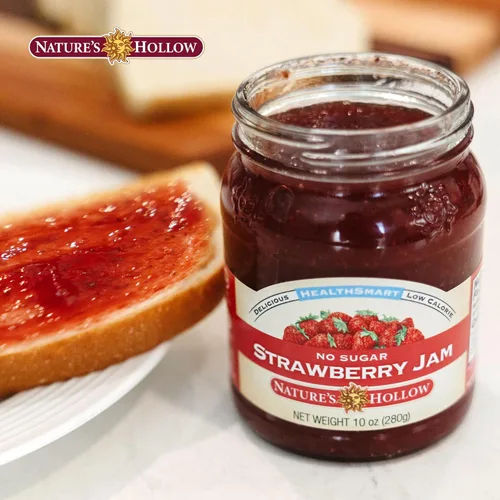 Miniatura 6 de Nature's Hollow Mermelada de Fresa: Mermelada y Conservas Sin Azúcar, Bajas en Calorías, Sin OGM, Mermelada Keto, Vegana, Sin Gluten y Apta