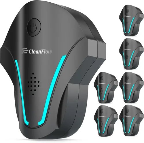 Repelente ultrasónico para interiores mejorado 2025 – 3 modos de control de plagas para roedores, cucarachas, ratones, insectos, mosquitos, arañas,