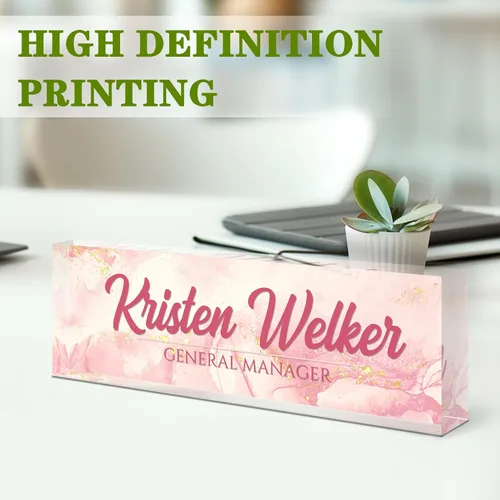 Miniatura 3 de Placa de identificación para escritorio, placa de nombre de escritorio personalizada, decoración de oficina para mujeres y hombres, accesorios