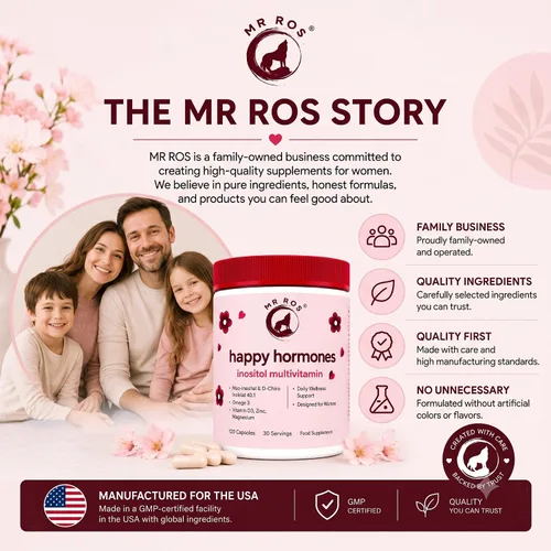 Miniatura 7 de Hormonas Felices • Multivitaminas para PCOS para Mujeres – Inositol Myo & D-Chiro 40:1, Omega-3, Vitamina D3, Zinc y Magnesio • Equilibrio Hormonal