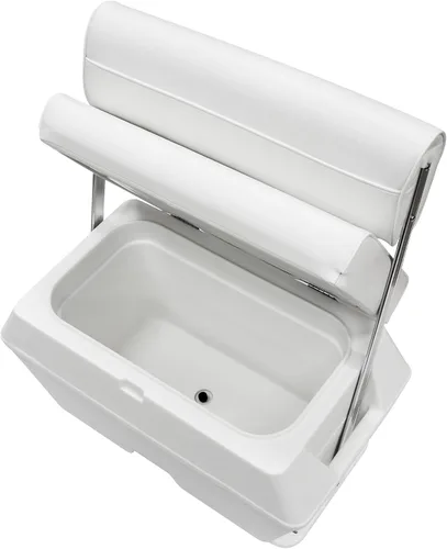 Miniatura 3 de Wise 8WD159-784 Hielera con asiento y respaldar plegable, 47 L, Cuddy Blanco Brillante