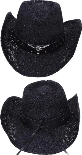 Miniatura 27 de Sombrero vaquero de paja con banda decorada, para disfraces de niños, de Simplicity