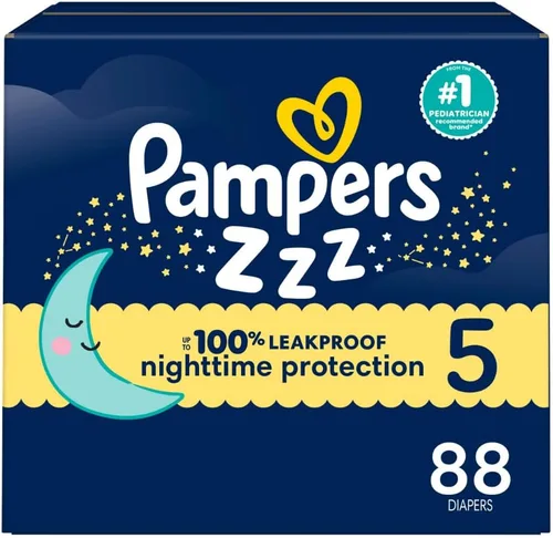 Miniatura 26 de Pampers ZZZ Pañales Nocturnos, Talla 7 (41+ libras), 36 Unidades, Protección Nocturna Pañales Desechables para Bebé, Protección Nocturna contra