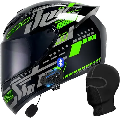 Miniatura 6 de Casco abatible con Bluetooth de cara completa para motocicleta, Bluetooth integrado, aprobado por DOT/ECE, múltiples rejillas de ventilación