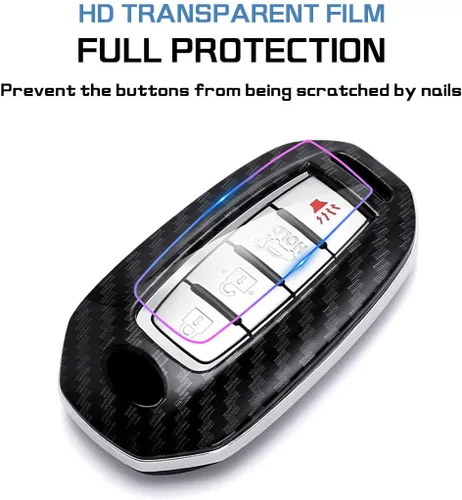 Miniatura 5 de ontto Funda para llavero con llavero compatible con Infiniti 2018 en adelante, funda para llave de automóvil de entrada sin llave, bolsa remota