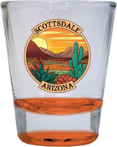 Miniatura 4 de Scottsdale Arizona Design A Souvenir - Vaso de chupito redondo transparente de 1.5 onzas Claro Individual