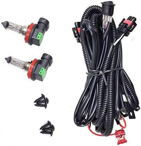 Miniatura 6 de Compatible con 2014 2015 2016 Mzda 3 Hatchback/Sedan Kit de faros antiniebla halógenos con biseles/cableado/interruptor/bombillas