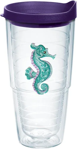 Miniatura 19 de Vaso surtido de animales tropicales de 16 onzas con tapa, paquete de 4