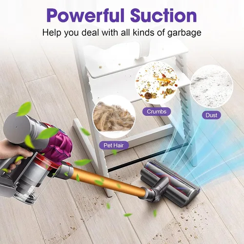 Miniatura 3 de Cabezal limpiador mejorado de alto par para Dyson V11 V15 Control de succión, antienredos, limpieza profunda, bueno para alfombras y suelos duros