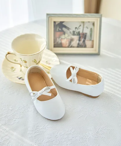 Miniatura 4 de ESTINE Mary Jane - Zapatos planos para niñas pequeñas y niñas pequeñas, vestido brillante, zapatos de ballet de boda de princesa