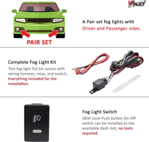 Miniatura 5 de Faros antiniebla: transparentes (kit de cableado y bisel incluidos) para Toyota Tundra 07-12