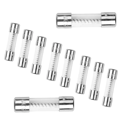 Miniatura 4 de 10 piezas 0.5A Fusible de soplado lento 5x20mm 0.5amp 250V 0.2 x 0.78 Pulgadas Fusible de tiempo de retraso T0.5A Fusible de retraso de tiempo